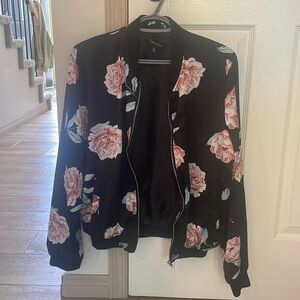 Floral Bomber Jacket